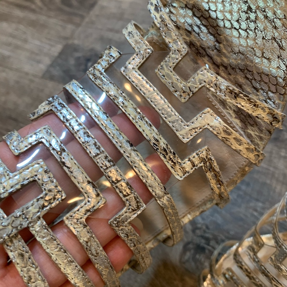 Adrianna Papell Emmanuelle Snakeskin High Heel - Picture 5 of 14